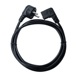 Кабель живлення C13 1.8m 90° corner black Armorstandart (ARM73124)