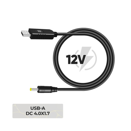 Кабель живлення USB to DC 4.0x1.7mm 12V 0.8m Armorstandart (ARM79301)