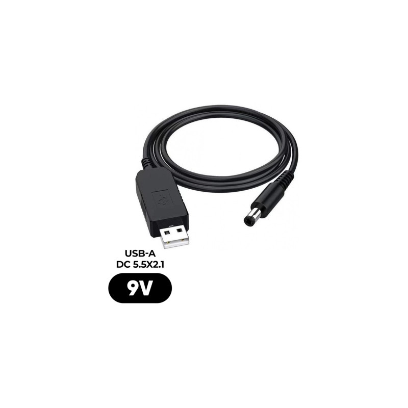 Кабель живлення USB to DC 5.5x2.1mm 9V 0.8m Armorstandart (ARM65662)