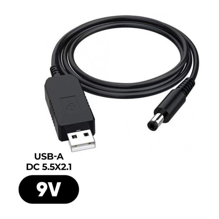 Кабель живлення USB to DC 5.5x2.1mm 9V 0.8m Armorstandart (ARM65662)