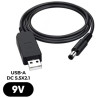 Кабель живлення USB to DC 5.5x2.1mm 9V 0.8m Armorstandart (ARM65662)