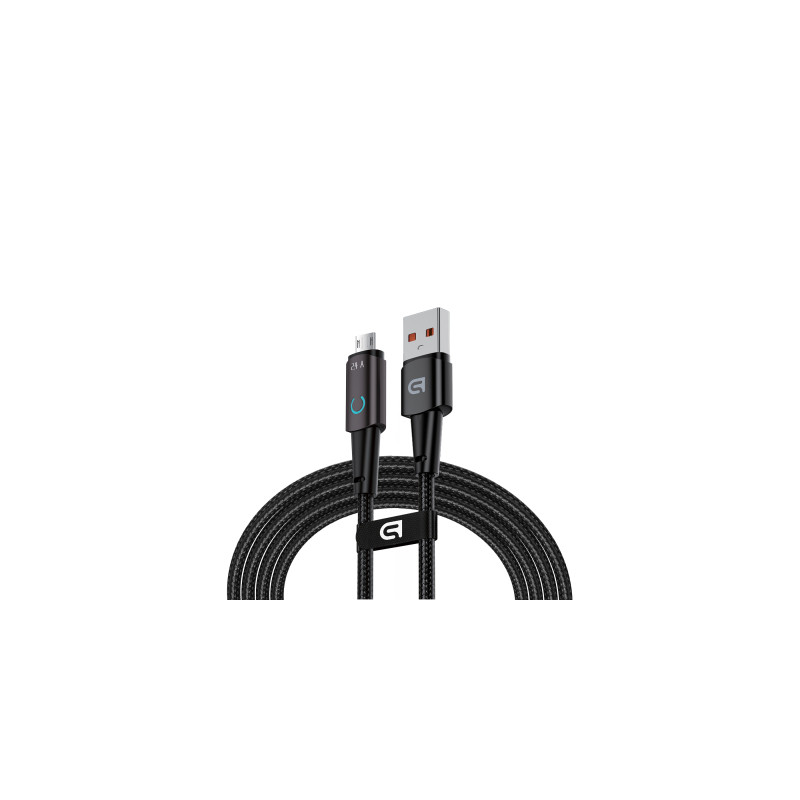Дата кабель USB 2.0 AM to Micro 5P 1.2m 12W black Armorstandart (ARM75866)