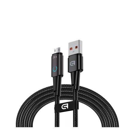 Дата кабель USB 2.0 AM to Micro 5P 1.2m 12W black Armorstandart (ARM75866)