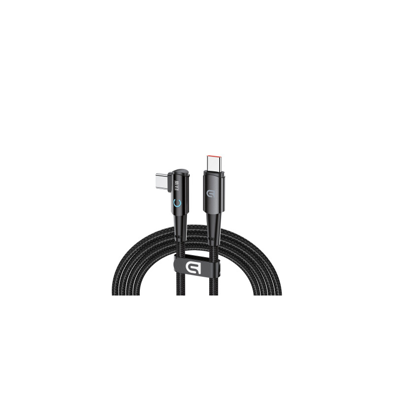 Дата кабель USB-C to USB-C 1.2m 90-degree 100W black Armorstandart (ARM75870)