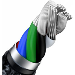 Дата кабель USB-C to Lightning 2.0m Cafule Metal PD 20W black Baseus (CATLJK-B01)