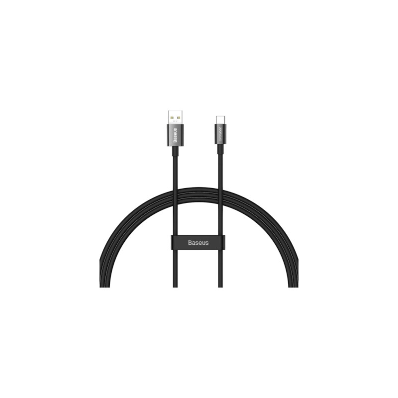 Дата кабель USB 2.0 AM to USB-C 1.0m Superior Fast Charging 60W black Baseus (CAYS000901)
