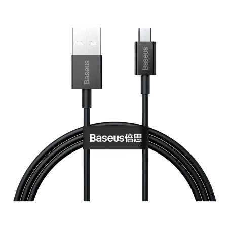Дата кабель USB 2.0 AM to Micro 5P 2.0m Superior Fast Charging 2A black Baseus (CAMYS-A01)