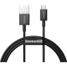 Дата кабель USB 2.0 AM to Micro 5P 2.0m Superior Fast Charging 2A black Baseus (CAMYS-A01)