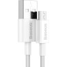Дата кабель USB 2.0 AM to Micro 5P 2.0m Superior Fast Charging 2A white Baseus (CAMYS-A02)