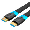 Кабель мультимедійний HDMI M to HDMI M 1.5m black Vention (AAKBG)