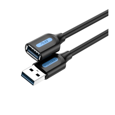 Дата кабель USB 2.0 AM/AF 2.0m black Vention (CBHBH)