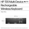Клавіатура HP 720 Multi-Device Rechargeable Wireless/Bluetooth UA Black (9T5B1AA)
