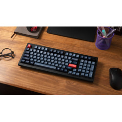 Клавіатура Keychron V5 Max Gateron Jupiter Brown Knob Hot-Swap QMK Wireless/Bluetooth/USB-А UA Black (V5M-D3-UA)