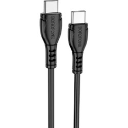 Дата кабель USB-C to USB-C 1.0m 60W Triumph BX51 black BOROFONE (6931474751669)