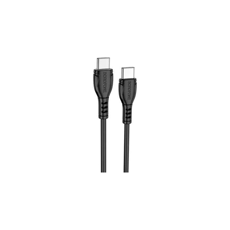 Дата кабель USB-C to USB-C 1.0m 60W Triumph BX51 black BOROFONE (6931474751669)