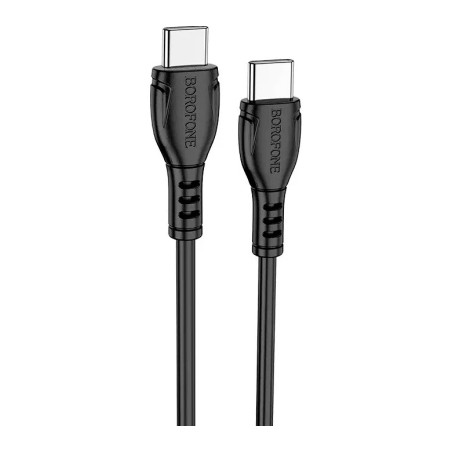 Дата кабель USB-C to USB-C 1.0m 60W Triumph BX51 black BOROFONE (6931474751669)