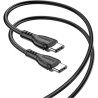 Дата кабель USB-C to USB-C 1.0m 60W Triumph BX51 black BOROFONE (6931474751669)