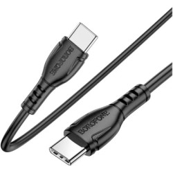 Дата кабель USB-C to USB-C 1.0m 60W Triumph BX51 black BOROFONE (6931474751669)