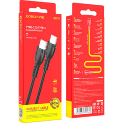 Дата кабель USB-C to USB-C 1.0m 60W Triumph BX51 black BOROFONE (6931474751669)