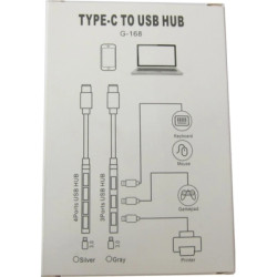 Концентратор Dynamode USB Type-C + USB-A to 1хUSB-C 3.0 1хUSB-A 3.0 2xUSB-A 2.0 dark grey (DM-UH-314AC)