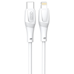 Дата кабель USB-C to Lightning 1.0m 27W High Elastic Zeus XO (NBQ239A_White)