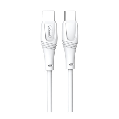 Дата кабель USB-C to USB-C 1.0m 60W High Elastic Zeus XO (NBQ239B_White)