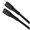 Дата кабель USB-C to USB-C 1.2m 60W Silicon Black Vinga (VCDCCC2612SB)