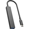 Концентратор XO USB-C 4-in-1 порти XO HUB014B.black (HUB014B.black)