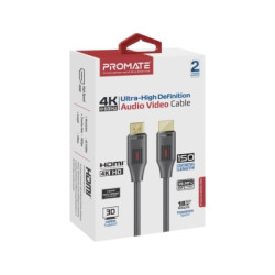 Кабель мультимедійний HDMI M to HDMI M 1.5m V2.0 black Promate (prolink4k60-150)