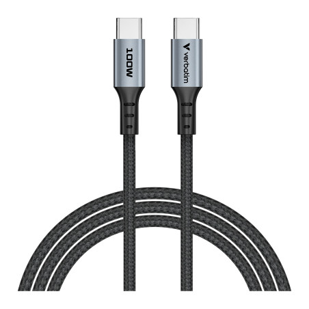Дата кабель USB-C to USB-C 1.2m 100W black Verbatim (31846)