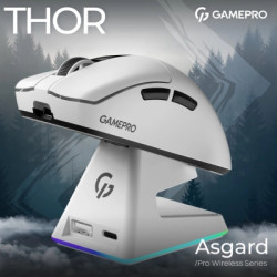 Мишка GamePro Asgard Thor Wireless/Bluetooth/USB White (GM023W)