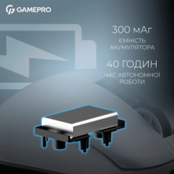 Мишка GamePro Asgard Thor Wireless/Bluetooth/USB White (GM023W)