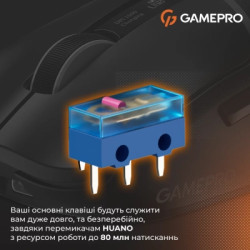 Мишка GamePro Genesis Ranker Wireless/Bluetooth/USB Black (GM012B)