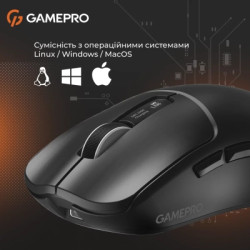 Мишка GamePro Genesis Ranker Wireless/Bluetooth/USB Black (GM012B)