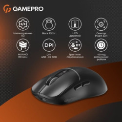 Мишка GamePro Genesis Ranker Wireless/Bluetooth/USB Black (GM012B)