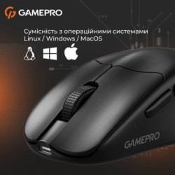 Мишка GamePro Genesis Avenger Wireless/Bluetooth/USB Black (GM096B)