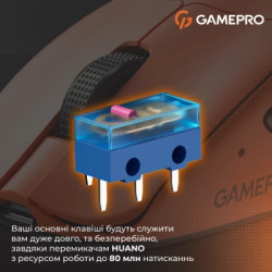 Мишка GamePro Genesis Avenger Wireless/Bluetooth/USB Orange (GM096O)