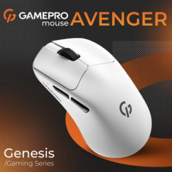 Мишка GamePro Genesis Avenger Wireless/Bluetooth/USB White (GM096W)