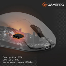 Мишка GamePro Genesis Avenger Wireless/Bluetooth/USB White (GM096W)