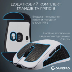Мишка GamePro Asgard Surt Wireless/Bluetooth/USB Black (GM017B)