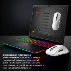 Мишка GamePro Genesis Ranker Wireless/Bluetooth/USB White (GM012W)