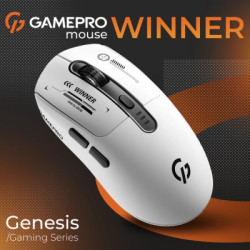 Мишка GamePro Genesis Winner Wireless/Bluetooth/USB White (GM079W)
