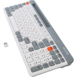 Клавіатура Maxxter KBW-02G-UA Wireless Grey (KBW-02G-UA)