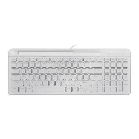 Клавіатура Maxxter KB-01W-UA USB White (KB-01W-UA)