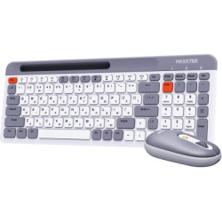 Комплект Maxxter KMS-WCM-03G-UA Wireless Gray/White (KMS-WCM-03G-UA)