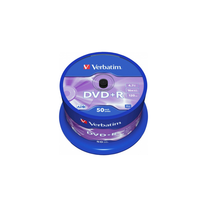 Диск DVD Verbatim 4.7Gb 16X CakeBox 50 шт (43550)