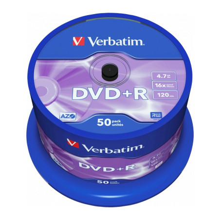 Диск DVD Verbatim 4.7Gb 16X CakeBox 50 шт (43550)