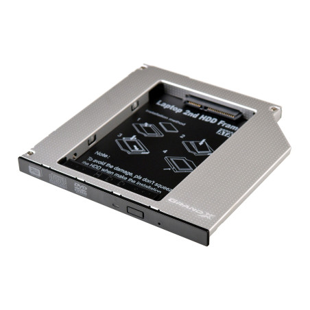 Фрейм-перехідник Grand-X HDD 2.5'' to notebook 9.5 mm ODD SATA/mSATA (HDC-24)