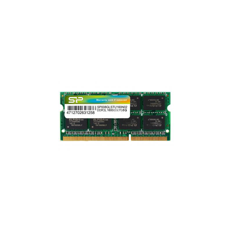 Модуль пам'яті для ноутбука SoDIMM DDR3L 8GB 1600 MHz Silicon Power (SP008GLSTU160N02)