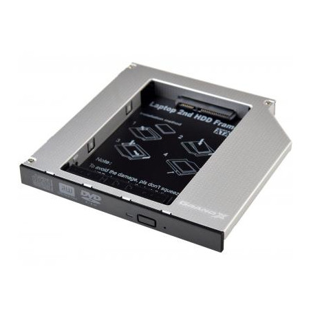 Фрейм-перехідник Grand-X HDD 2.5'' to notebook 12.7 mm ODD SATA/mSATA (HDC-25N)